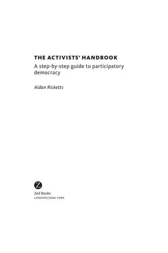 Cover of The Activists' Handbook