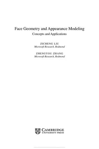 Cover of Face Geometry and Appearance Modeling