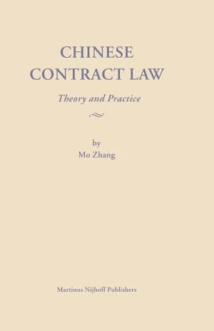 Cover of Chinese Contract Law - First Edition