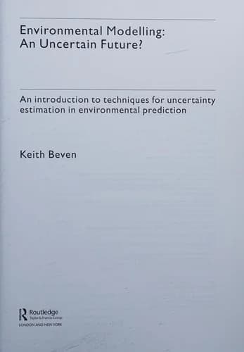 Cover of Environmental Modelling