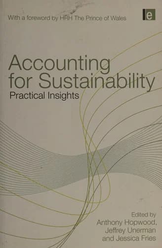 Cover of Accounting for Sustainability