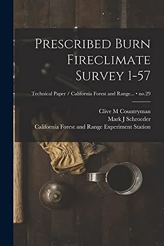 Cover of Prescribed Burn Fireclimate Survey 1-57; no.29