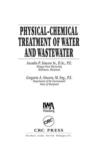 Cover of Physical-Chemical Treatment of Water and Wastewater