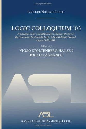 Cover of Logic Colloquium '03