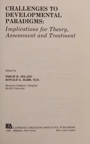 Cover of Challenges To Developmental Paradigms