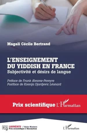 Cover of L'enseignement du yiddish en France