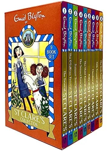 Cover of St Clare's Collection 9 Books Box Set Enid Blyton Classic School Stories For Young Readers