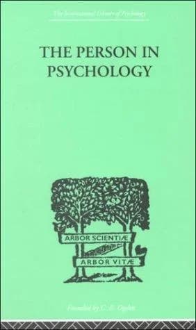 Cover of The Person In Psychology