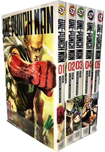 Cover of One-Punch Man Volume Collection (1-5) 5 Books Set By One Complete Paperback Edition For Fans