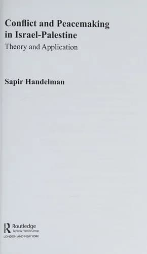Cover of Conflict and Peacemaking in Israel-Palestine