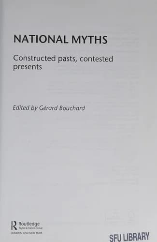 Cover of National Myths