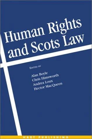 Cover of Human Rights and Scots Law