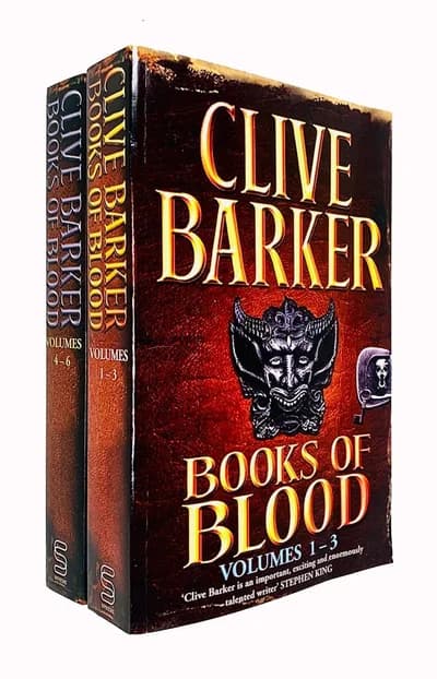 Cover of Books Of Blood Omnibus Volumes 1 To 3 And 4 To 6 Clive Barker 2 Book Set
