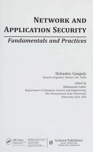 Cover of Network and Application Security