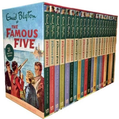 Famous Five 21 Books Complete Classic Edition Box Set ( Five on A Treasure Island )