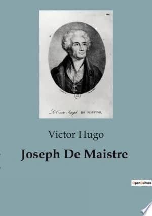 Cover of Joseph De Maistre