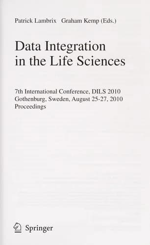 Cover of Data Integration in the Life Sciences
