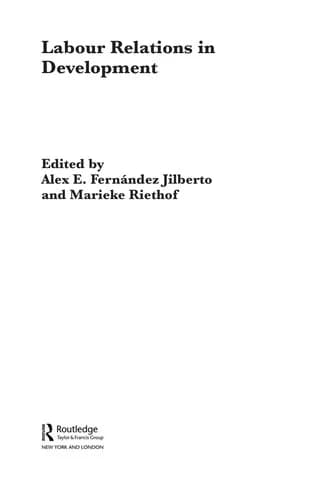 Cover of Labour Relations in Development