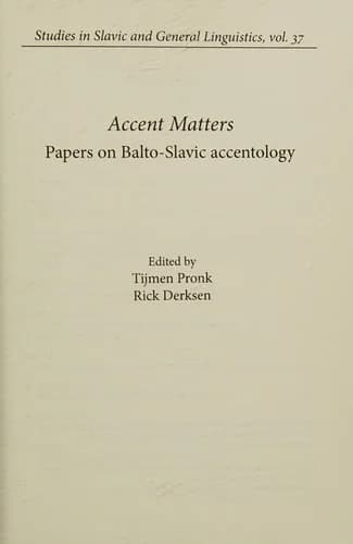 Cover of Accent Matters