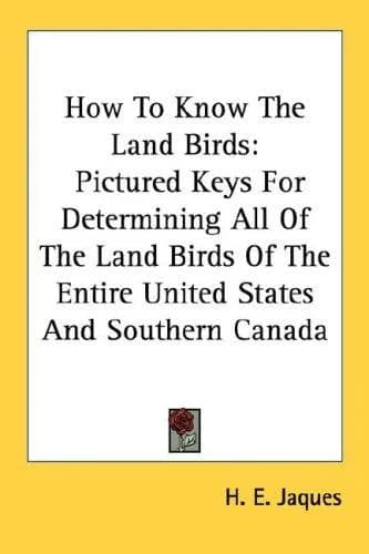 Cover of How To Know The Land Birds