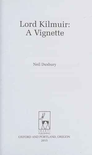 Cover of Lord Kilmuir