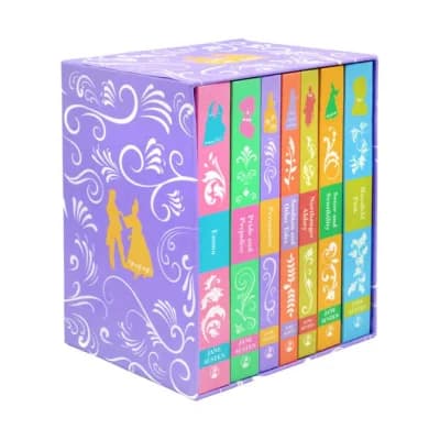 Cover of Jane Austen The Complete 7 Book Box Set Emma, Pride And Prejudice, Persuasion Hardcover Edition