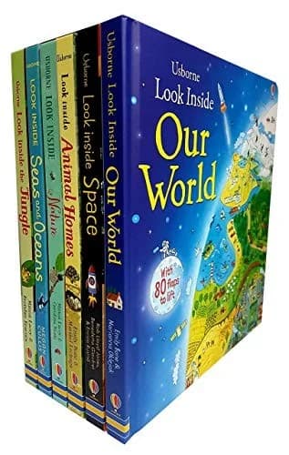 Cover of Usborne Look Inside Our World 6 Book Set