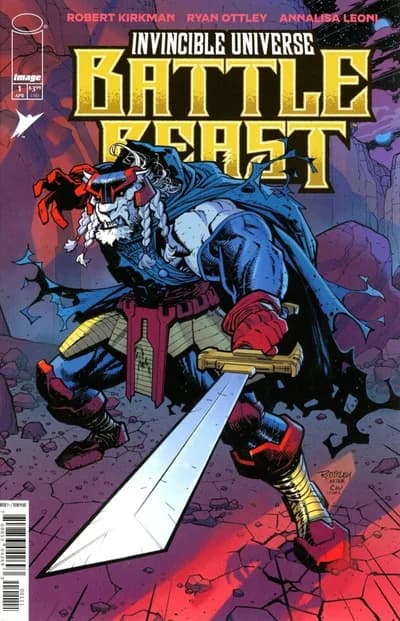 Cover of Invincible Universe Battle Beast Volume 1 Heart of Glory (Direct Market Cover)