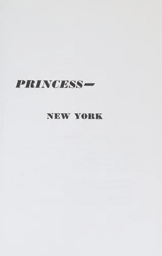 Cover of Princess, New York