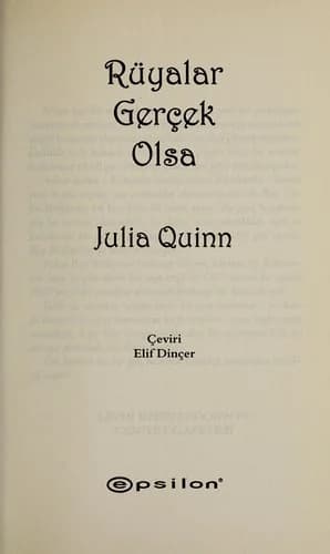 Cover of Rüyalar Gerçek Olsa