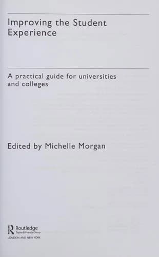 Cover of Improving the Student Experience