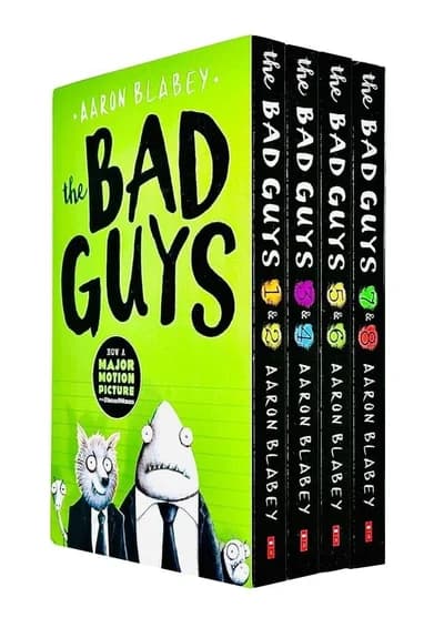 Cover of The Bad Guys Episodes 1 To 8 4 Book Set By Aaron Blabey Graphic Novel Series For Kids