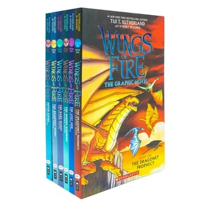 Cover of Wings of Fire Graphic Novels 6 Books Collection Set by Tui T. Sutherland