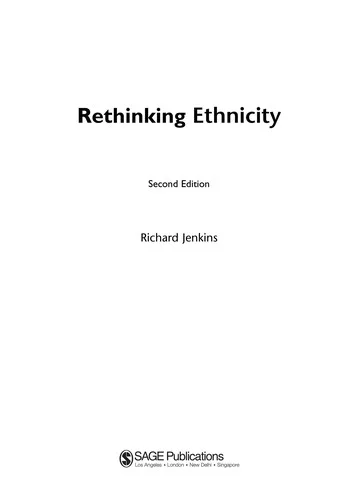 Cover of Rethinking Ethnicity