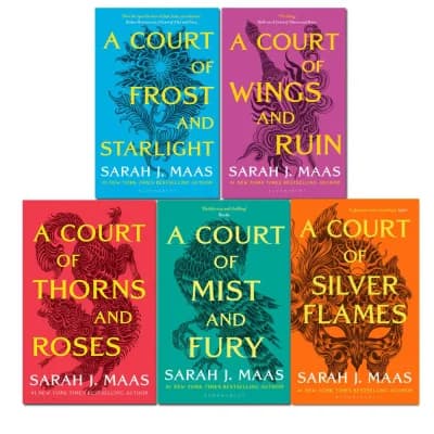 Cover of A Court of Thorns and Roses by Sarah J. Maas 5 Books Set - Fiction - Paperback