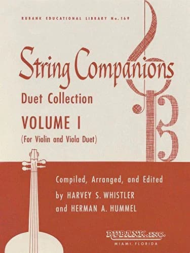 Cover of String Companions, Volume 1: Violin and Viola Duet Collection Published in Score Form