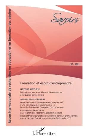Cover of Formation et esprit d'entreprendre