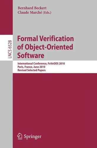 Cover of Formal Verification of Object-Oriented Software