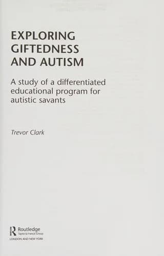 Cover of Exploring Giftedness and Autism