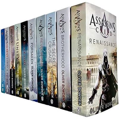 Cover of Assassin’s Creed Official 10 Book Set Renaissance Brotherhood Revelations Odyssey