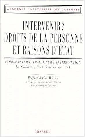 Cover of Intervenir droits de la personne et raison d'Etat