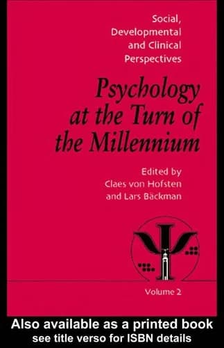 Cover of Psychology at the Turn of the Millennium, Volume 1