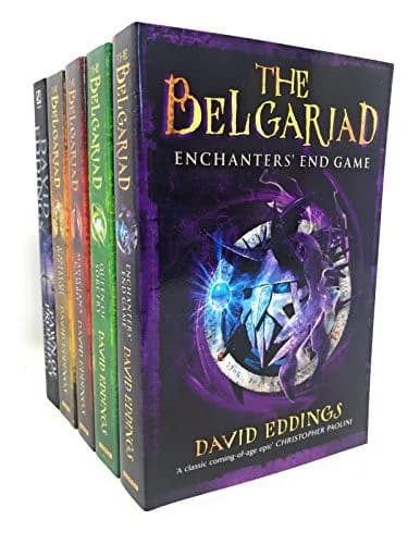 Cover of David Eddings 5 Books Collection Set (Enchanters' End Game, Queen of Sorcery, Magician's Gambit, Castle Of Wizardry ,Pawn Of Prophecy)