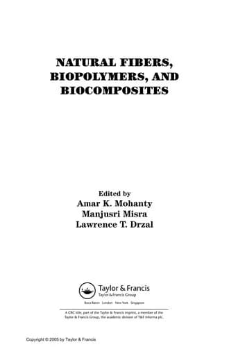 Cover of Natural Fibers, Biopolymers, and Biocomposites