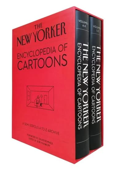Cover of The New Yorker Encyclopedia of Cartoons By Bob Mankoff | Volume I & II | Hardcover