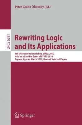 Cover of Rewriting Logic and Its Applications