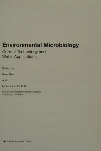 Cover of Environmental Microbiology