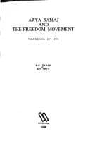 Cover of Arya Samaj and the Freedom Movement