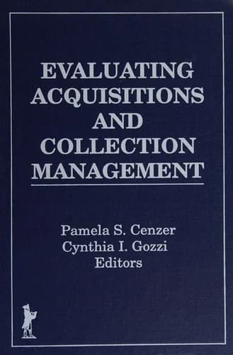 Cover of Evaluating Acquisitions and Collection Management