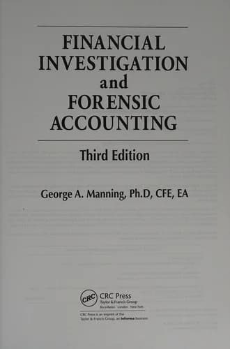 Cover of Financial Investigation and Forensic Accounting